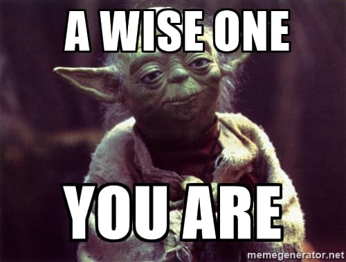 Yoda wise meme